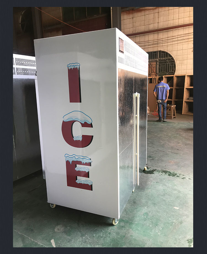 Saco de gelo para cozinha de hotel Merchandiser Freezer Armário de sorvete comercial R404a 4