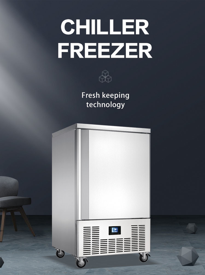 5 bandejas de armazenamento a frio automática ultracongelador resfriador de bancada descongelamento 0