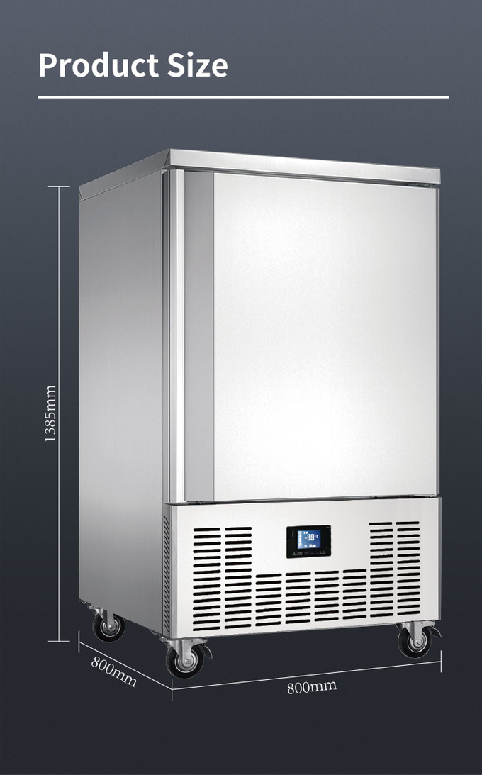 Resfriador ultracongelador de aço inoxidável ultracongelador comercial de congelamento rápido para alimentos 9